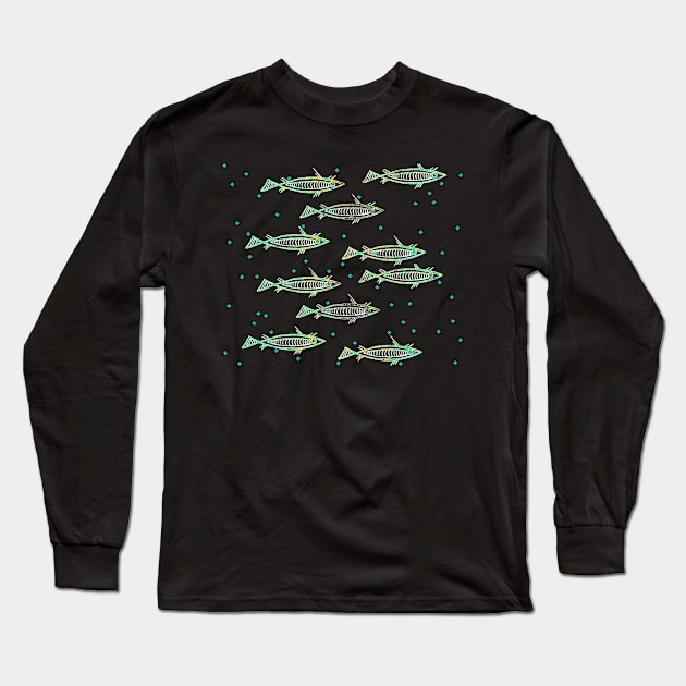 GREEK ANCHOVIES Long Sleeve T-Shirt by joancaronil